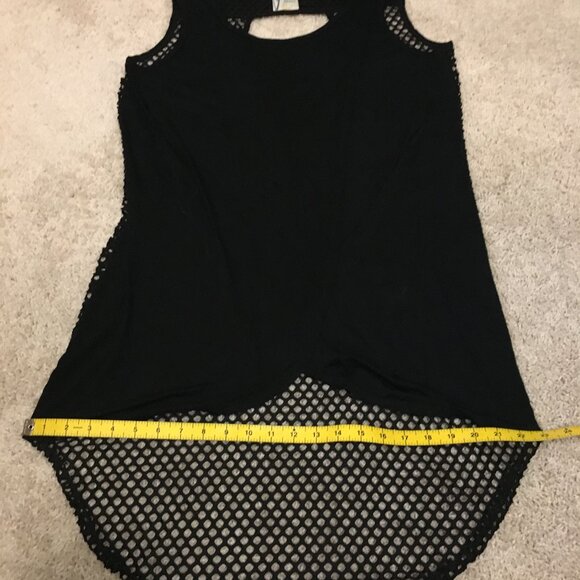 USA Made Punky Malibu Black Fishnet Top - Picture 14 of 16